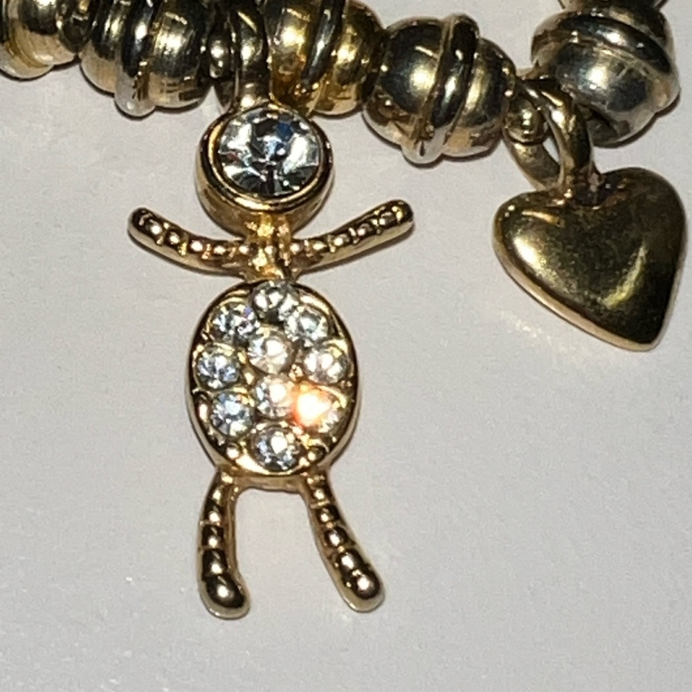 KISS birthstone charms/pendant necklace Red White Blue color 2 boys 1 girl